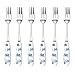Portmeirion Botanic Pastry Forks, Set of 6, Blue