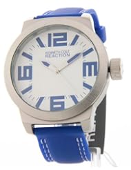 Kenneth Cole Reaction RK1254 Large Face Blue Rubber Strap Womans Watch