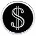 Dollar Sign Iron-On Patch Money Cash Embroidered Wealth Symbol