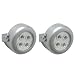 SILVER SET/2 SOUND SENSOR SPOTLIGHTS