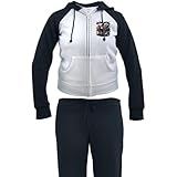 Artsmith, Inc. Women's Tracksuit Gitn' Down and Dirty Dirt Bikes - Black/White, Medium