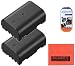 Pack of 2 DMW-BLF19 Batteries for Panasonic Lumix DMC-GH3 Digital Camera + LCD Screen Protectors + Cleaning Cloth