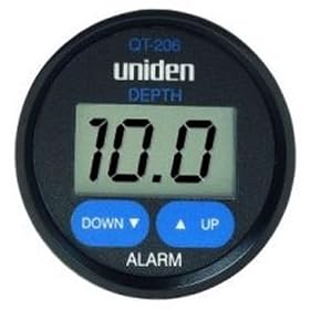 Uniden Marine In-dash Depth Sounder-qt 206 In-hull Adjustable Transducer White White by