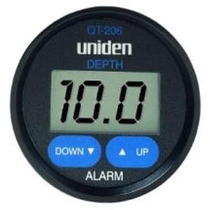 Uniden Marine In-dash Depth Sounder-qt 206 In-hull Adjustable Transducer White White by