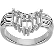 14K White Gold Mother's Ring - 6 Gemstone -- YOU CHOOSE THE COLORS!