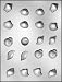 MEDIUM SIZE ASSORTED SEA SHELLS CHOCOLATE MOLD