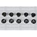 Origin8 Single Bicycle Chainring Bolts - Black Steel Set of 5