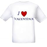 I LOVE VALENTINA - Name-series - White T-shirt