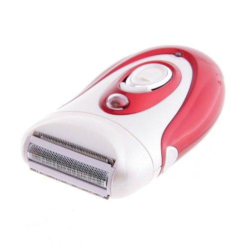 Epilateur électrique et chargeable rouge - jambe,corps et visage-2 en 1