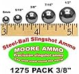 1,275 pack 3/8" Steel-Ball slingshot ammo (10 lbs) (Pack of 1275)