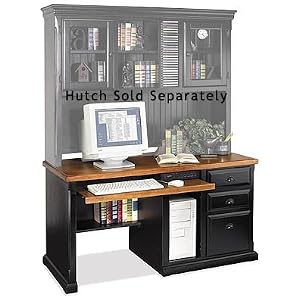 Kathy Ireland Computer Desk - Southampton - S0570 (Onyx Black) (58W X 30H X 25D)