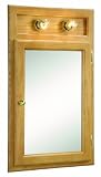 Design House 551036 18-Inch by 30-Inch Richland Ready-To-Assemble 1 Door Wall/Corner 2 Light Cabinet, Nutmeg Oak
