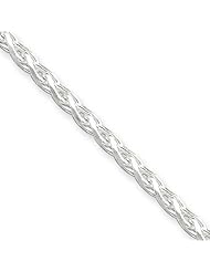 Sterling 20in Silver 2.75mm D/C Spiga Necklace Chain. Metal Wt- 14.5g
