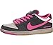 Nike Mens Dunk Low Premium SB Disposable Leather Skateboarding Shoes Black/Pink
