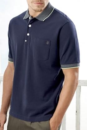 Blue Harbour Cotton Blend Short Sleeve Polo Shirt [T28-6783B-S]