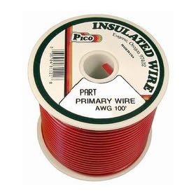 Pico 81221S 22 AWG Red Primary Wire 100' per Package