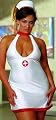 Plus Size Sexy Costume Bedroom Nurse Costume Sexy Dress Matching Hat Queen Size