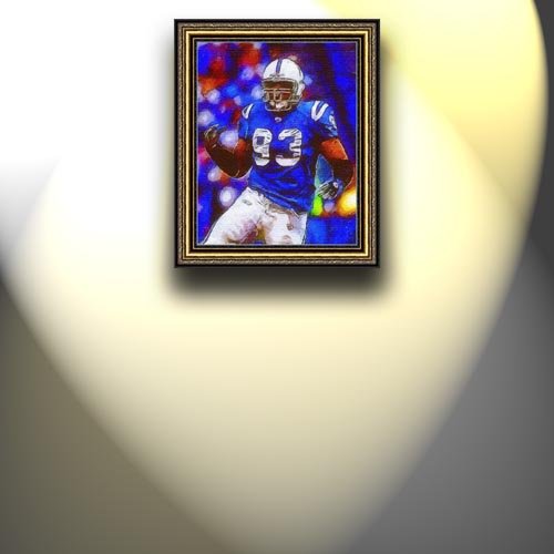 Completely Handpainted American Football Sport Painting, Custom Order FL1039, Oil on Canvas, with Option to Paint Jerry, Brett & Co. from Any Other Favorite Photograph or Picture, Unframed, Size 17'' x 22