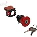 Omron A22E-MK-01 Emergency Stop Key Push Button and Switch, Screw Terminal, IP65 Oil-Resistant, Non-Lighted, Push-Lock Key-Reset Operation, Red, 40mm Diameter, Single Pole Single Throw Normally Closed Contacts