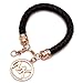 Women Retro Exquisite Luxury Charm Bracelets Leather Letter Black