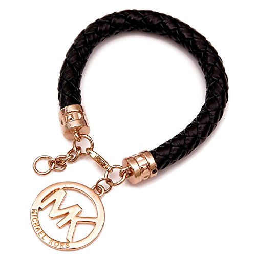 Women Retro Exquisite Luxury Charm Bracelets Leather Letter Black
