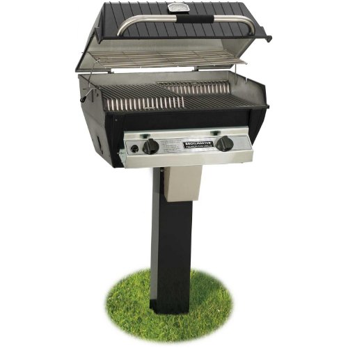 Broilmaster R3n Infrared Natural Gas Grill On Black In-ground Post