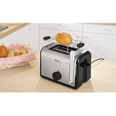 Tefal Toaster Simply Invents TT 2255 - 6 R�stgradstufen f�r gew�nschte Br�unungsintensit�t, mit Stoppfunktion, Toast-Liftfunktion, Aufknusper- und Auftaufunktion, 2 Toastschlitze und Br�tchenaufsatz.