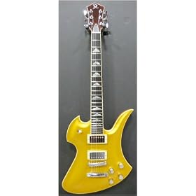 B.C. Rich Handcrafted Mockingbird SLP Electric Guitar, Metallic Gold Top by 
