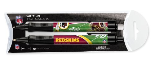 Washington Redskins Ballpoint Grip Pen and Mechanical Pencil Set in Pillow Pack - NFL (12008-QVC)