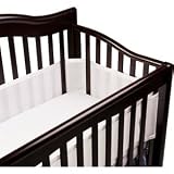 Breathable Baby Breathable Mesh Crib Liner- White