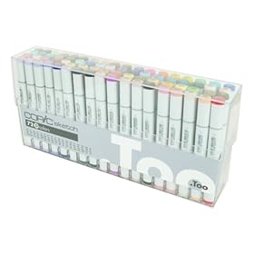 【クリックで詳細表示】Too コピック スケッチ 72色 Dセット【HTRC3】