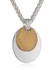 Napier "Double Take" Two-Tone Layered Pendant Necklace, 19"