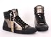 Energie Stiefel, Schuhe, Leder, Custard, schwarz / gold