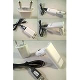 3en1 ADAPTATEUR SAMSUNG GALAXY S3 *** Chargeur voiture allume cigare modulable + chargeur secteur 220v + cable data microusb d'origine APCBU10BBE de QUALIT� LUXE VERITABLE de type Micro USB (100% compatible SAMSUNG GALAXY SIII -) identique a la photo bi couleur noir & blanc