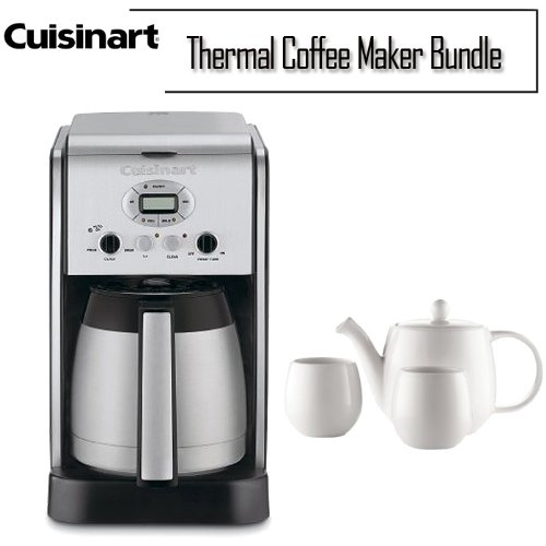 cuisinart dcc2700 brew central 12 cup thermal coffee maker bundle