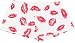 Lipstick Red Pink Hot Lips on White Novelty Print Jersey Cotton Girl Boxers Mini Itty Bitty Shorts 1 Inseam, Covered elastic waist, 100% cotton, available in 5 adult sizes