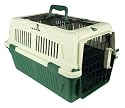 (Options) Deluxe Open-Top Pet Carrier (Green/Beige)