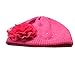 Tou Girl's Winter Flower Hats Diamante Princesses Hats Crochet Caps 1-7t