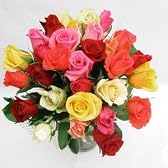 華やかなバラの花束　20本　【生花】　【お祝い】【記念日】【誕生日】【フラワーギフト】【バラ】