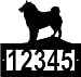 Custom Crafted SHIBA INU Steel Address Sign
