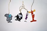  : Rocky Bullwinkle Boris Natasia Ornament Set of 4
