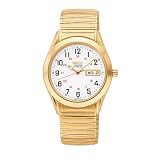 Seiko Mens Railroad Seiko Flex Gold-Tone Watch #SGG746 by Seiko