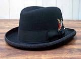 22871 Fedora Wool Felt Men's Black Costume Hat