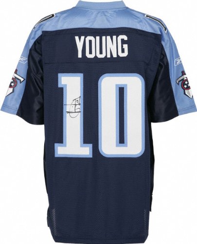 Vince Young Autographed Jersey | Details: Tennessee Titans, Swingman