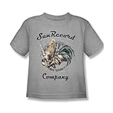 Sun Records Media Company Record Label Rockin Rooster Logo Juvenile T-Shirt Tee