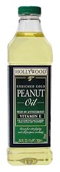 Hollywood Peanut Oil, 24-Ounce Unit (Pack of 4)