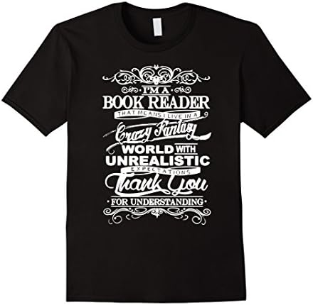 Men's I'm A Book Reader T Shirt XL Black