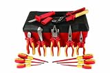 Wiha 32396 13-Piece Proturn Insulated Pliers and Screwdriver Set in Case