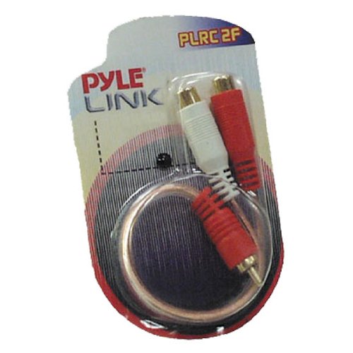 PYLE PLRC2F Dual Female to Single Male RCA Y Connector.