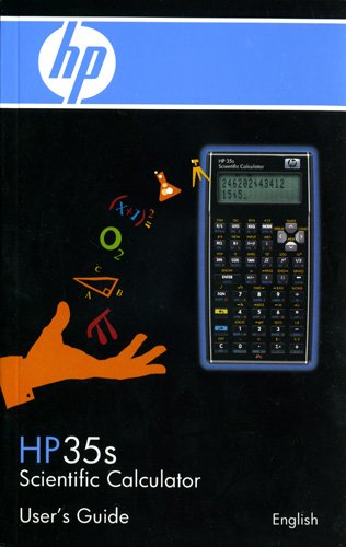 Cover image : HP 35S Scientific Calculator User's Guide